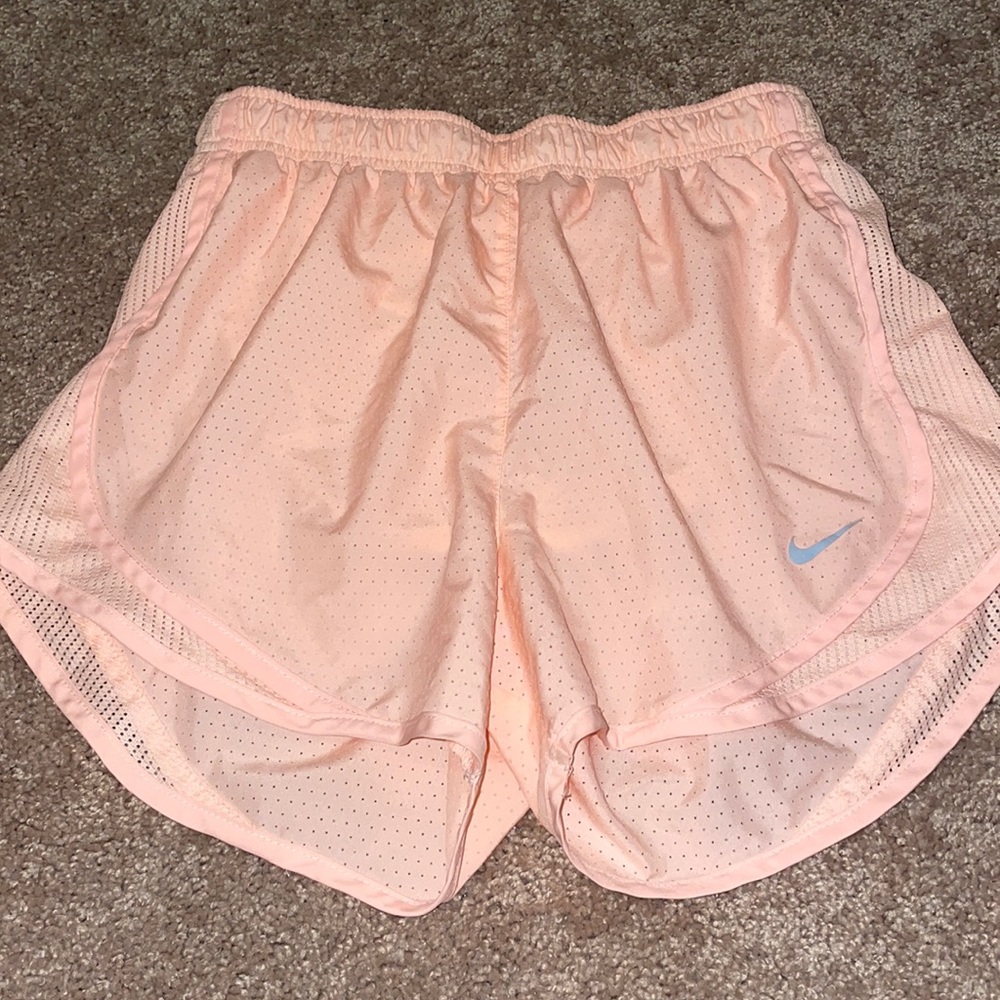 Light coral Nike athletic shorts